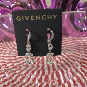 NWT Givenchy Silver/Crystal Dangle Earrings